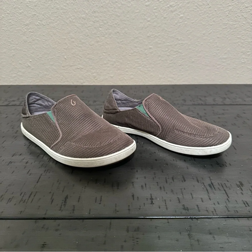 Olukai Men’s Nohea Mesh Brown Slip On Shoes